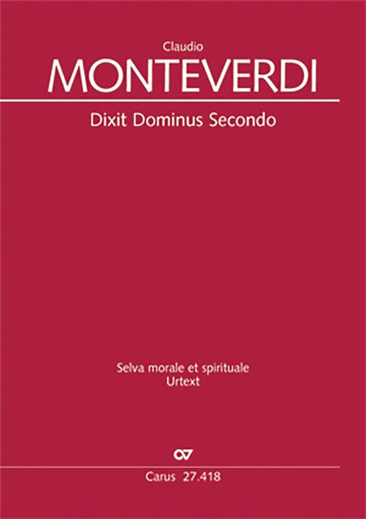 Dixit Dominus Secondo MONTEVERDI Partition Chœur