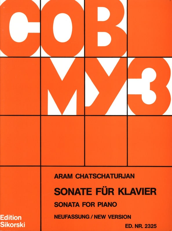 Sonate für Klavier Neufassung 1976 Aram Chatschaturjan Partition